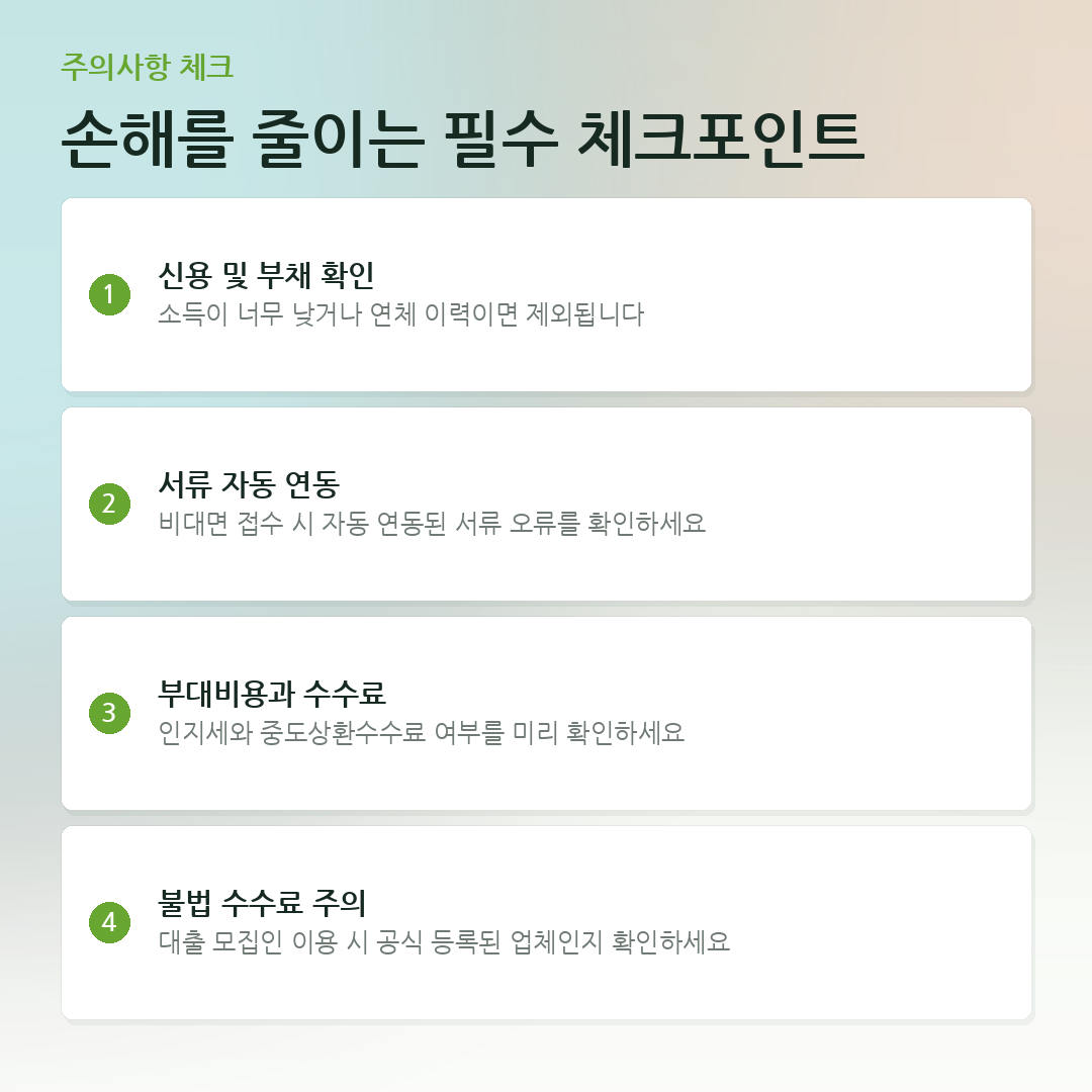 손해를 줄이는 필수 체크포인트 요약 카드