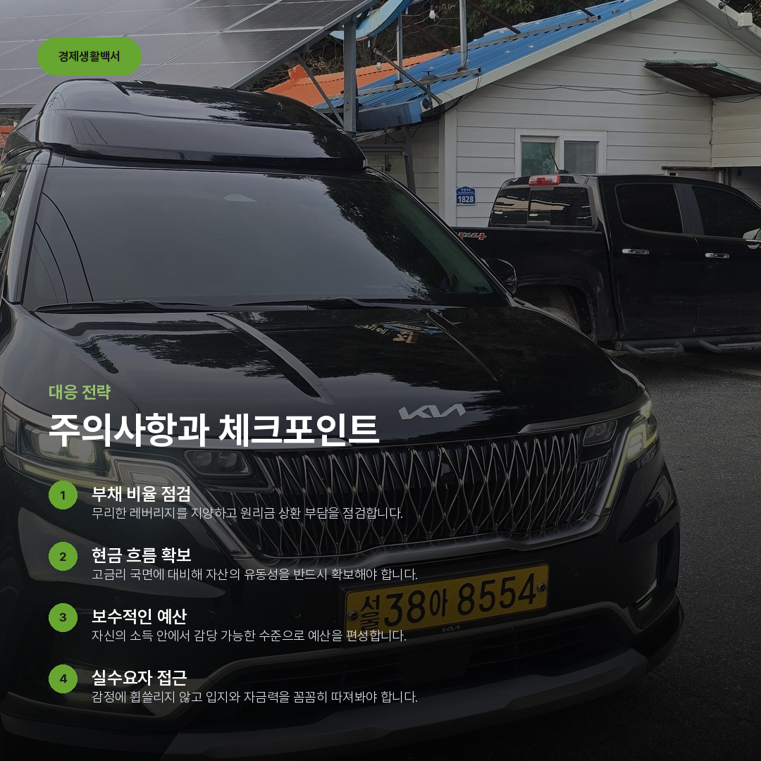 주의사항과 체크포인트 요약 카드